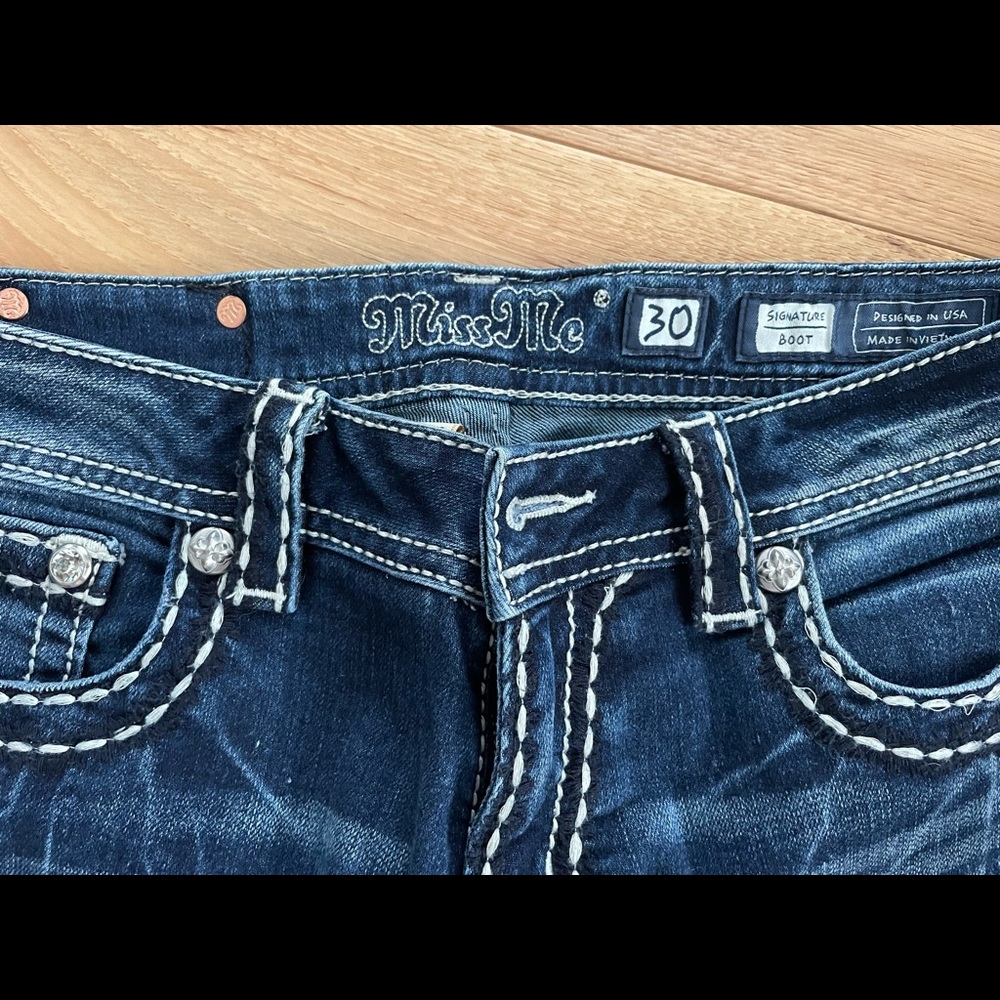 Miss Me Low Rise Flare Leg Jeans